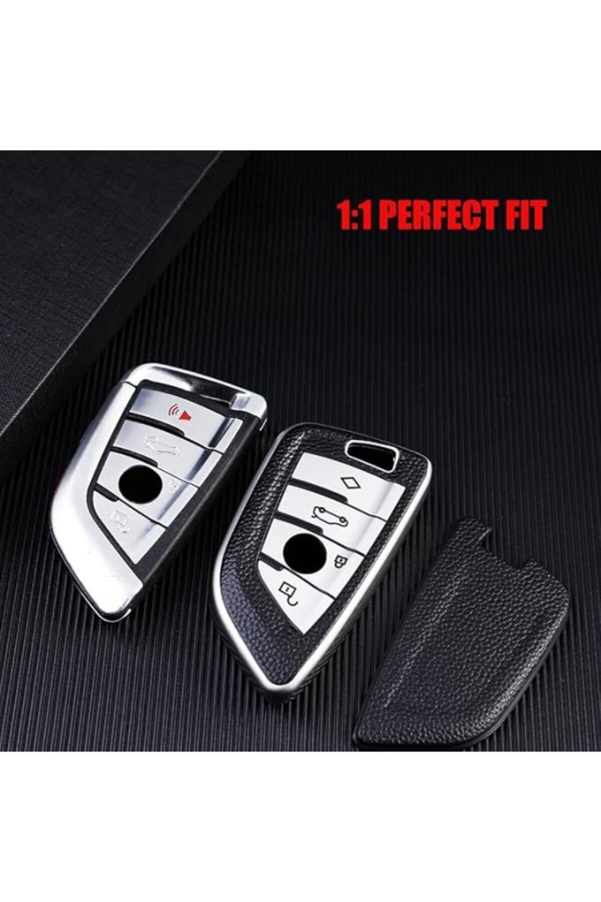 ShopZum Vw Golf 8 Mk8 Tpu Deri Araba Anahtarı Kılıfı, Anahtar Değiştirme Kabuğu, Toz Koruması