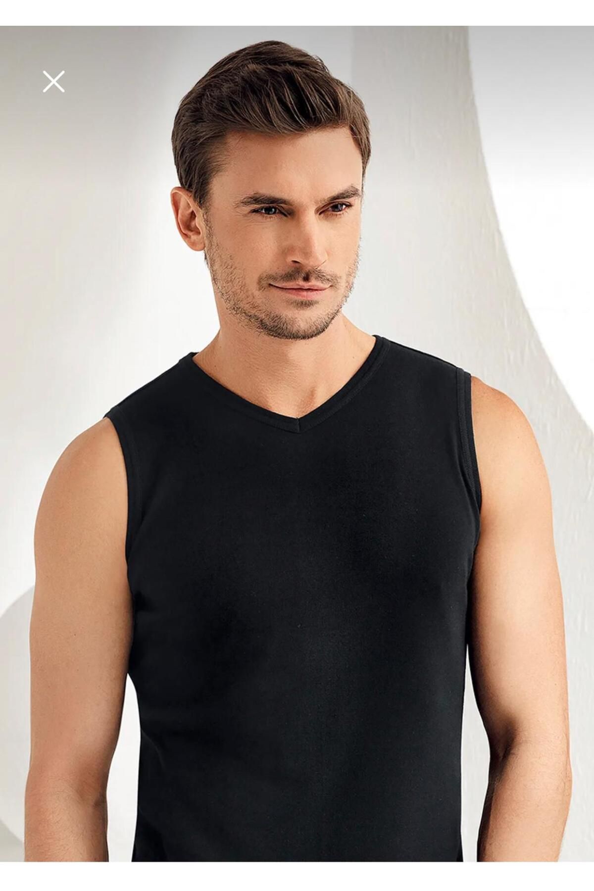 Şahinler *****ŞAHİNLER, 6'lı Paket Erkek Ribana V Yaka Spor Atlet %100 Pamuk&cotton