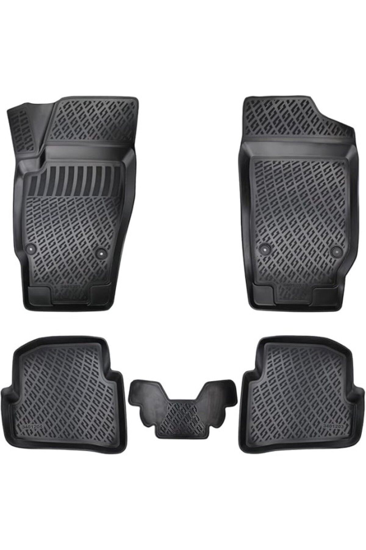 ShopZum Volkswagen Polo 2002-2009 Uyumlu 3D Havuzlu Paspas