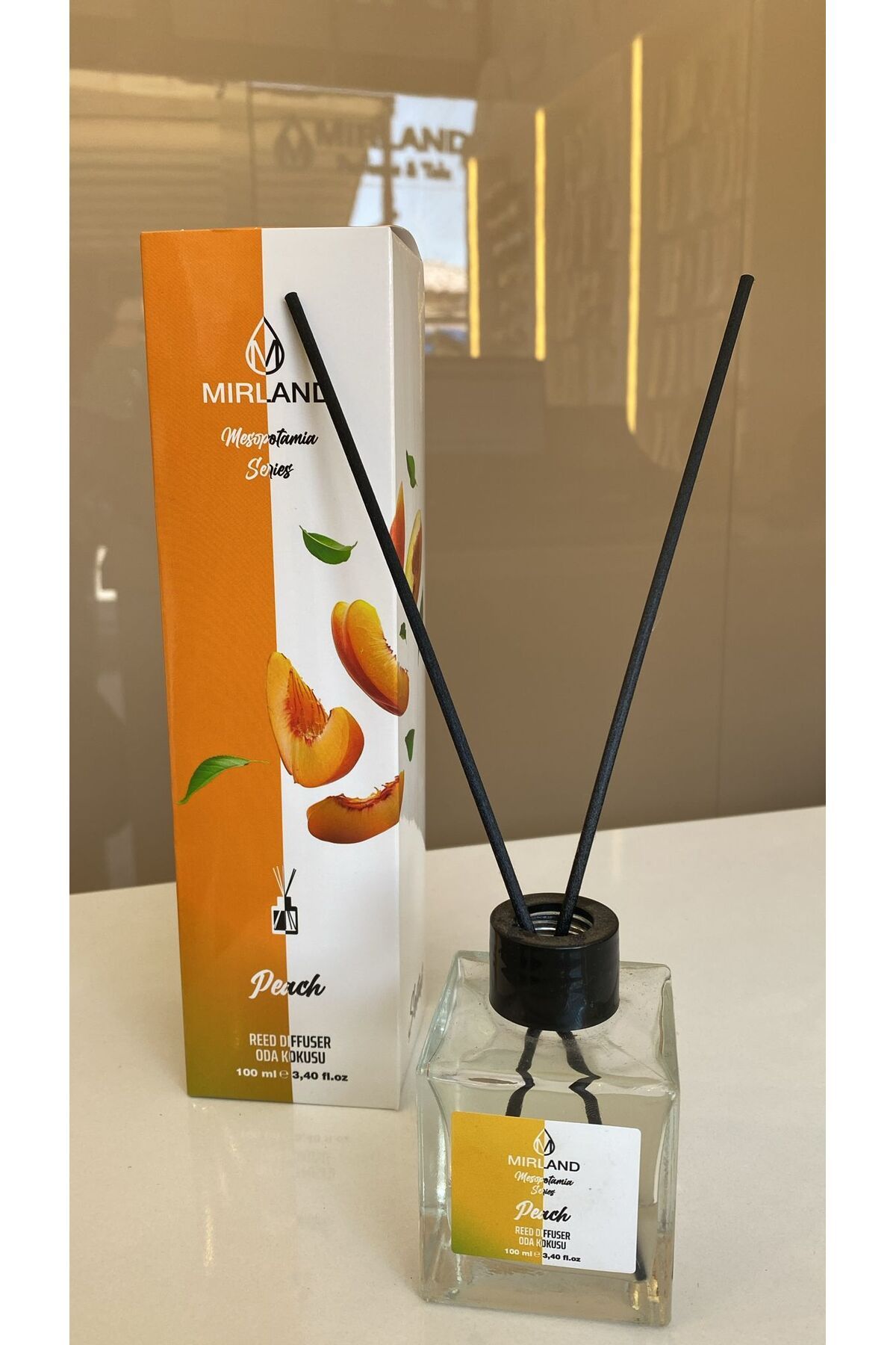 MİRLAND TAKI çubuklu oda kokusu şeftalı 100 ml