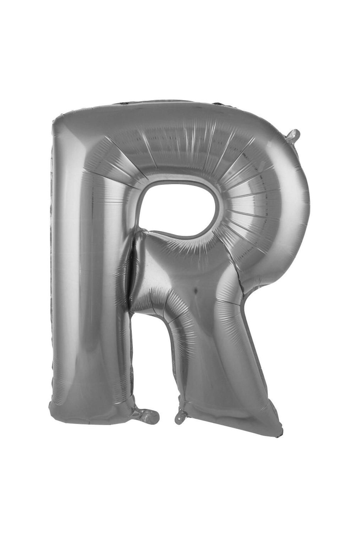 PARTİMİO PARTİ MALZEMELERİ Harf Folyo Balon Gümüş Renk 34'' (76cm)