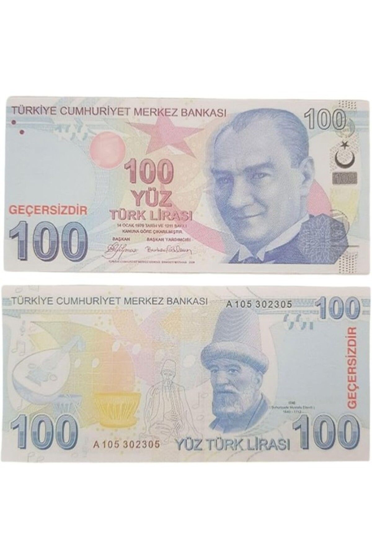 ShopZum Geçersiz Şaka Düğün Parası Para 100 Adet Oyun Parası 100 Tl Pp191002