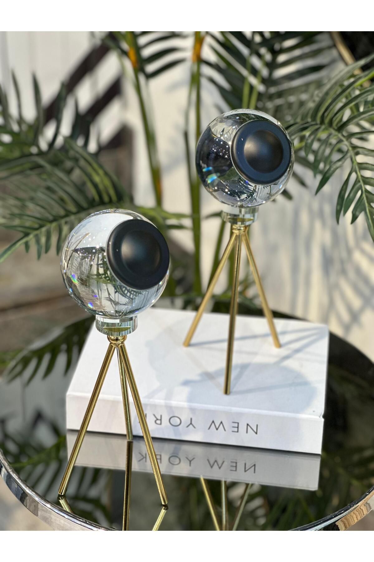 Pario Home Kristal Fotoğraf Makinesi Lens Dekoratif Aksesuarı