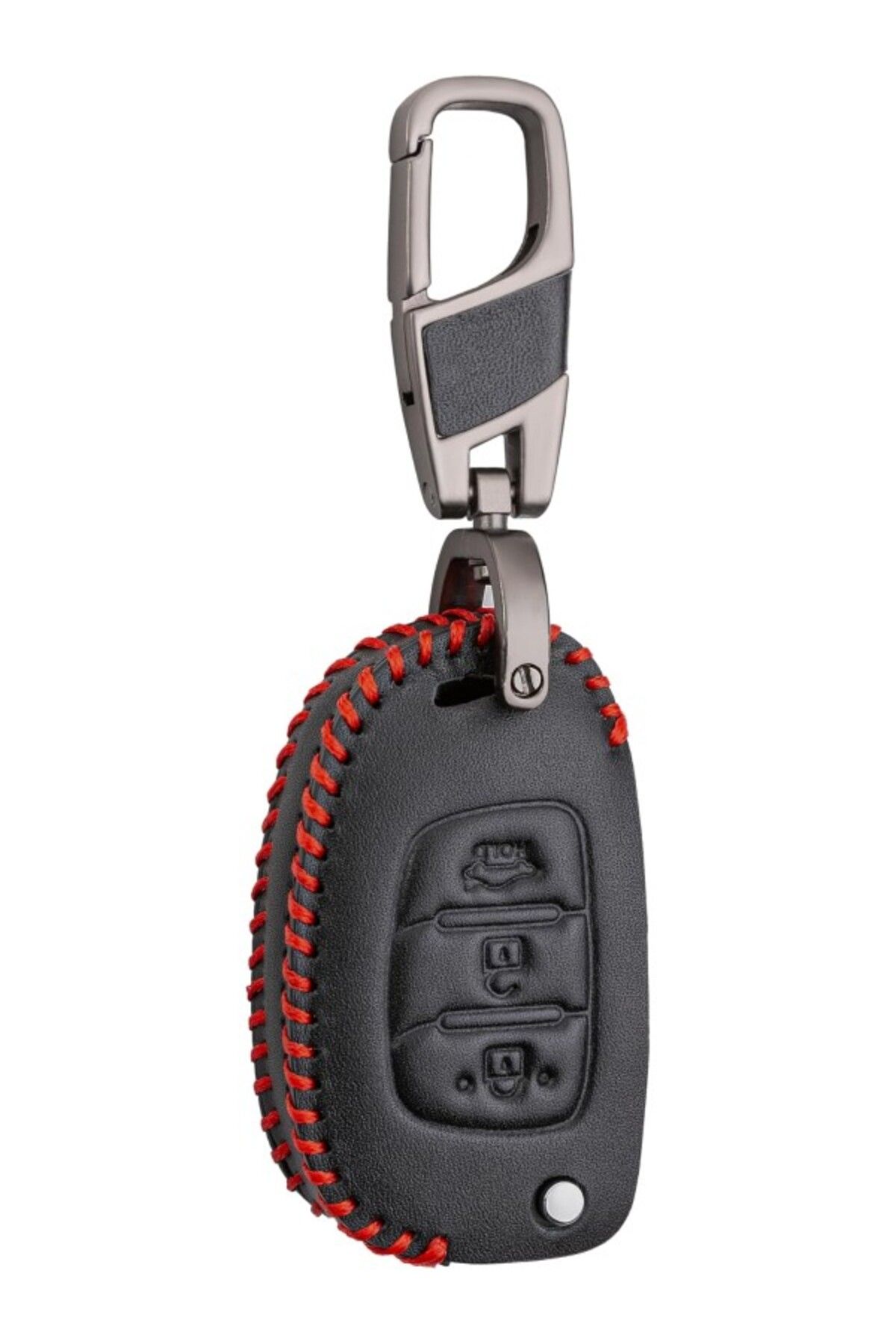 ShopZum Deri Anahtar Kılıfı (Hyundai I20, I30, I35, Ix20, Ix35 Ile Uyumlu)