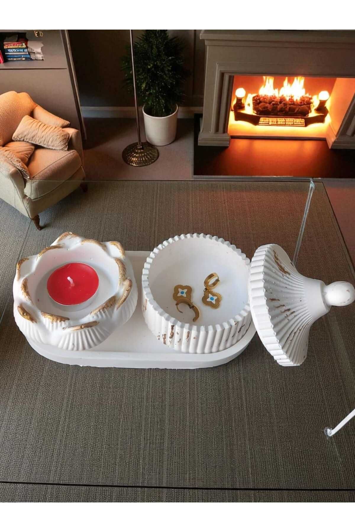 AYŞEM Dekoretif Tabak Lotus Mumluk,Dekoretif Takılık Mumluk ,Şekerlik,Lokumluk