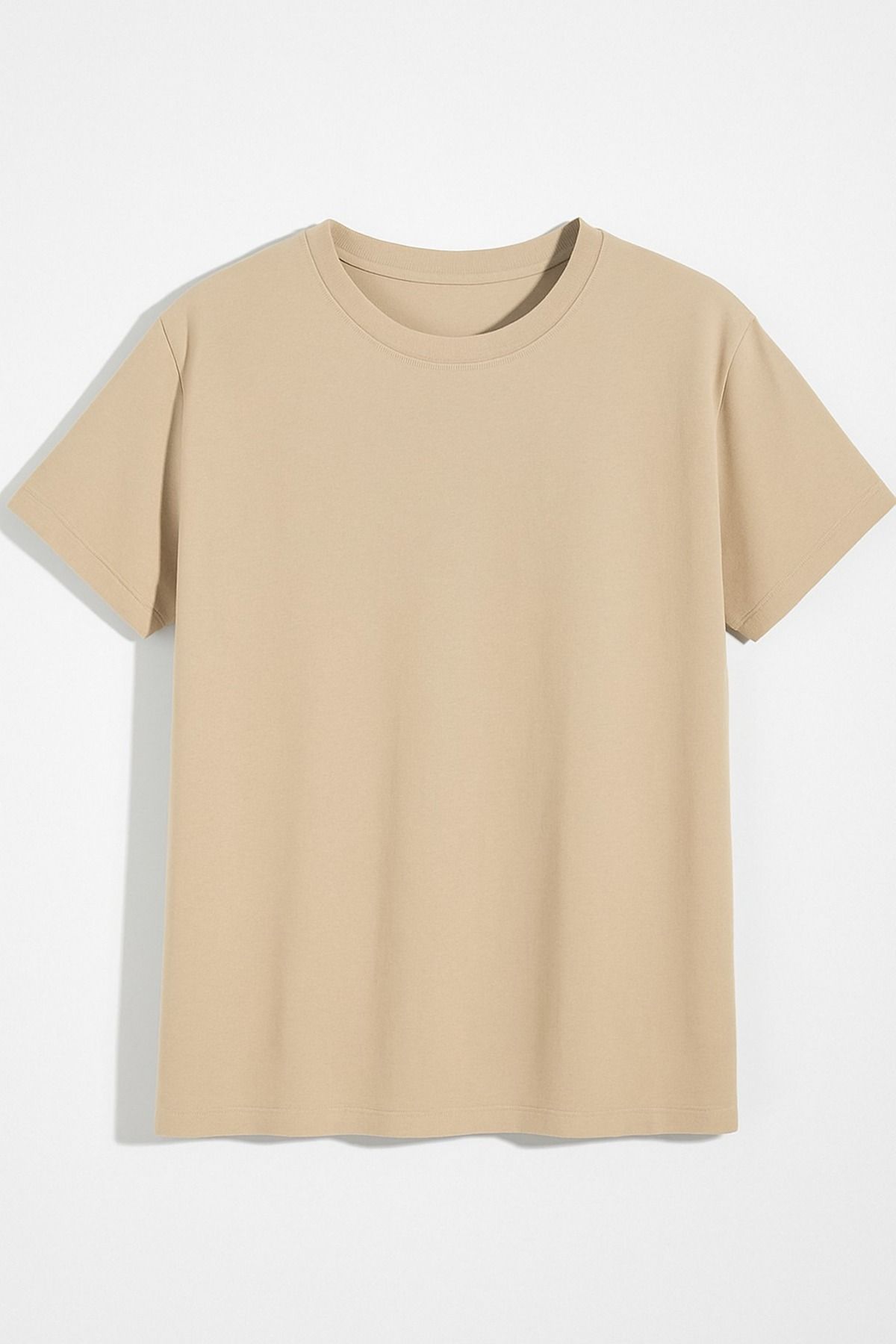 AFROGİYİM Unisex Düz Renk T-shirt