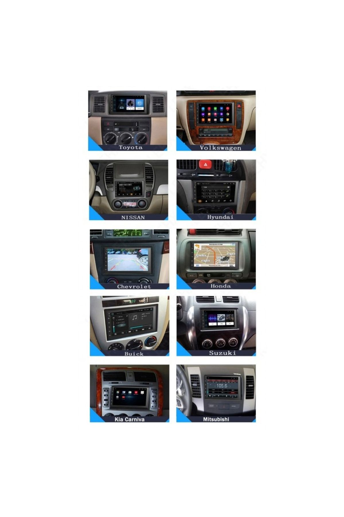 TECHSTAR-Car Navigation Multimedia 7168 Techstar® 2DIN Android 8.1 GPS Radio Wi-Fi Display 7" Quad Core MP5 P 5