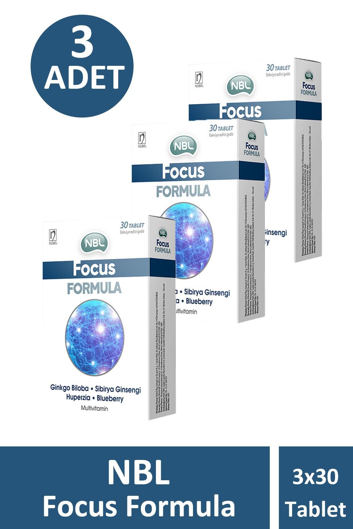 NBL Focus Formula 30 Tablet 3 Adet
