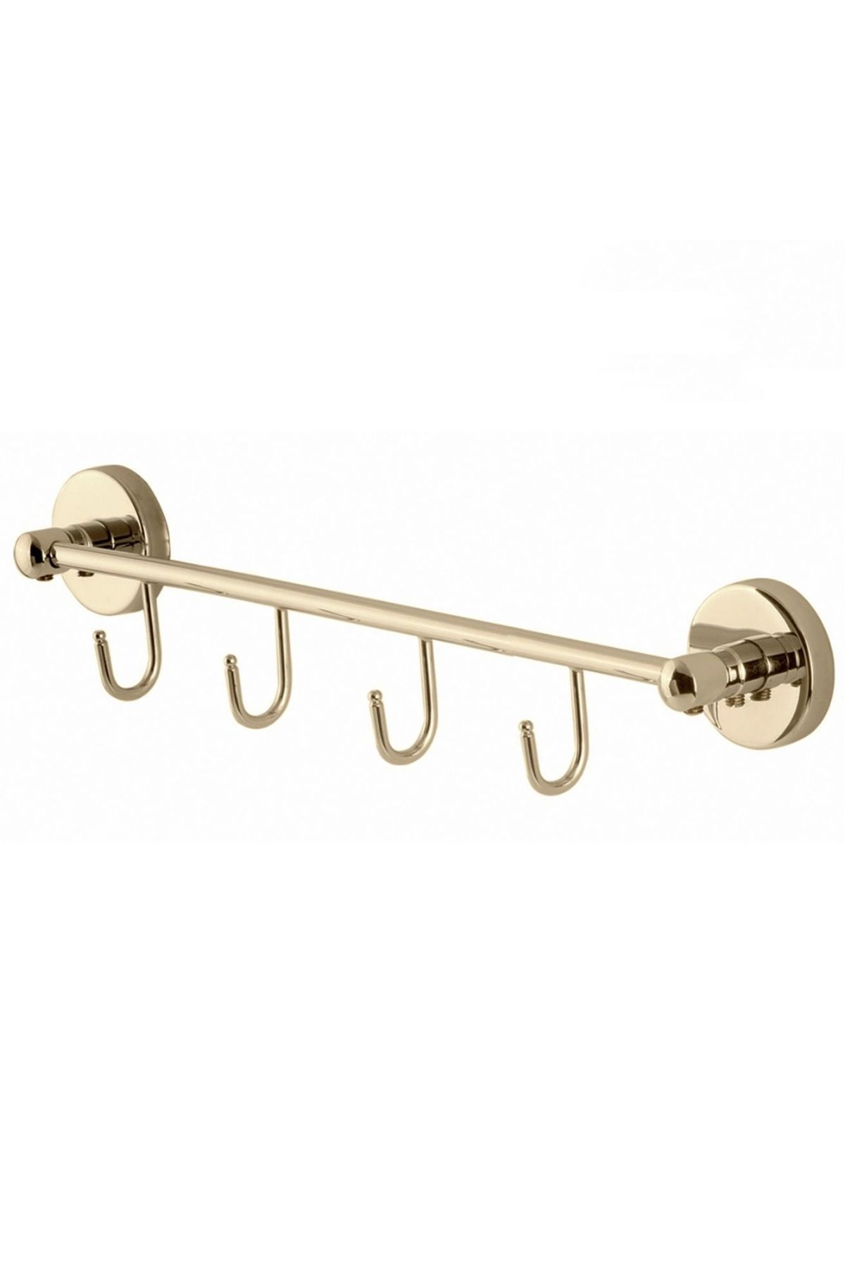 ÇELİK BANYO ÇELİK BANYO Karaca Serisi Paslanmaz Pirinç 4’Lü Askılık Havlu Askısı Set Askılık Altın Gold