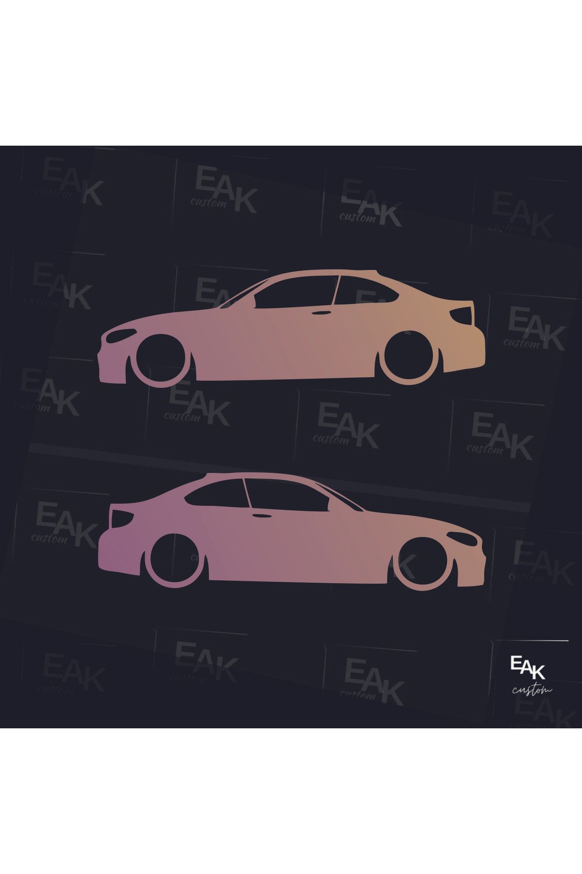 eakcustom BMW M2 oto sticker (18cm x 5cm) (2ADET)
