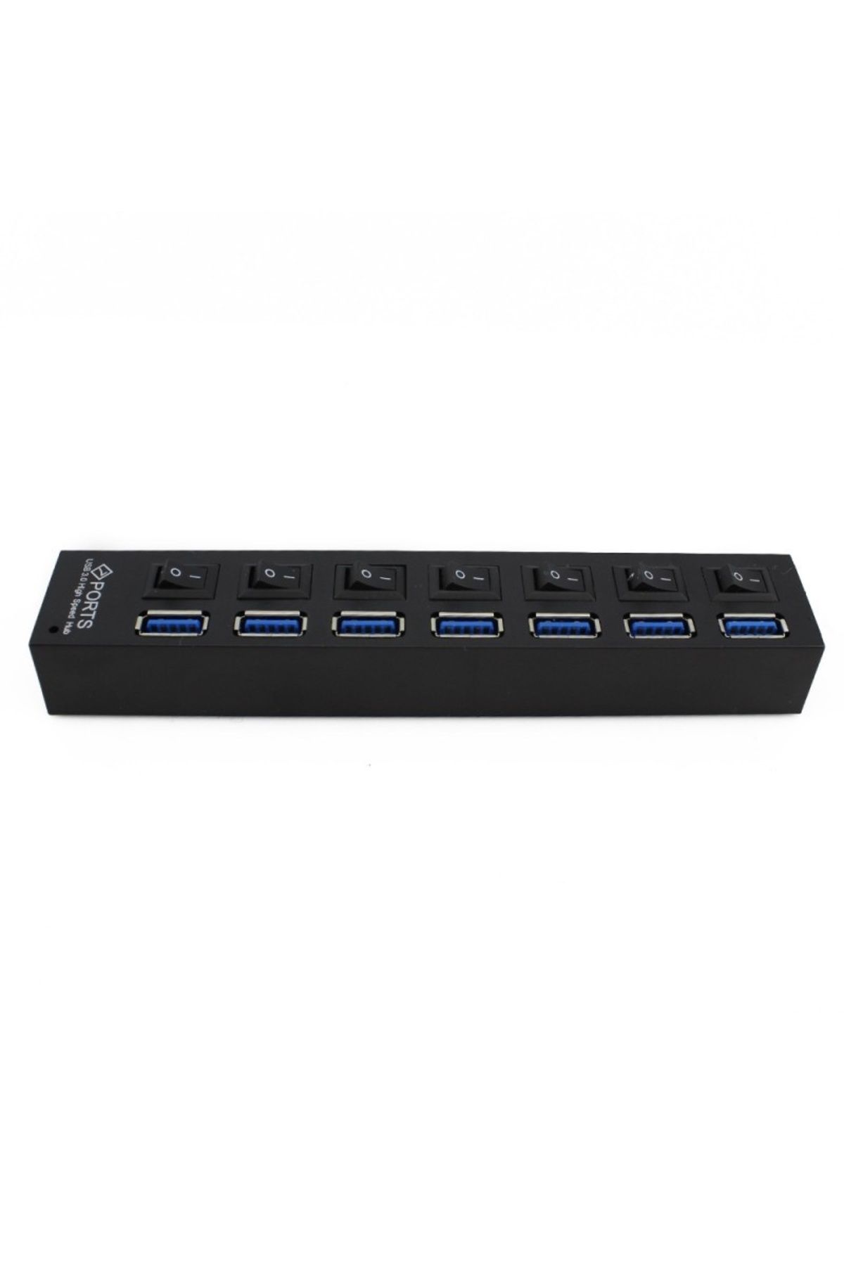 TECHSTAR-USB Hub Techstar® HB6, 3.0 High Speed, 7 Port USB 3.0, On/Off Button, High Speed USB 3.0 Connection, 6