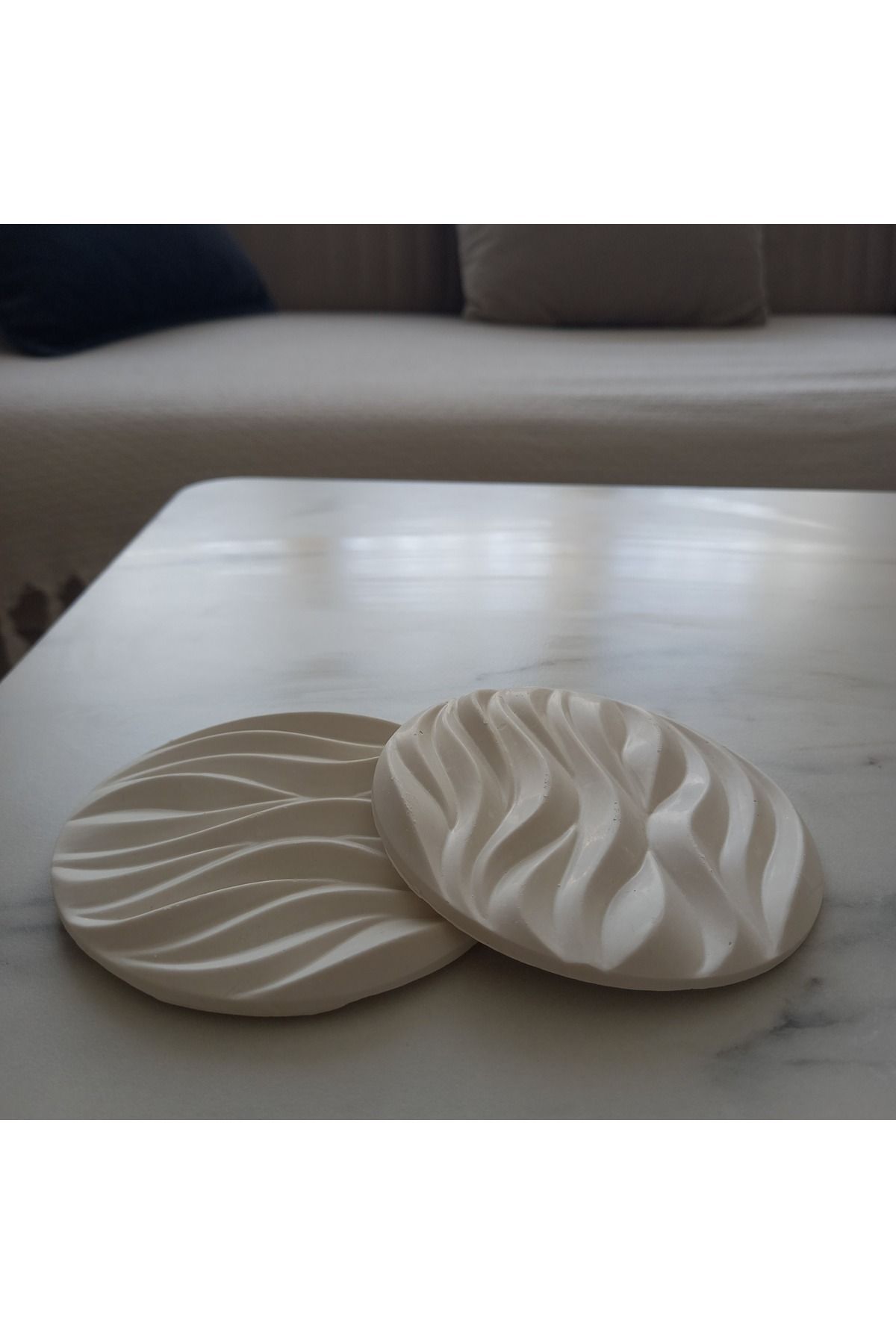 SEZSAN HOME 2'Lİ ÇİZGİ DESENLİ BARDAK ALTLIĞI
