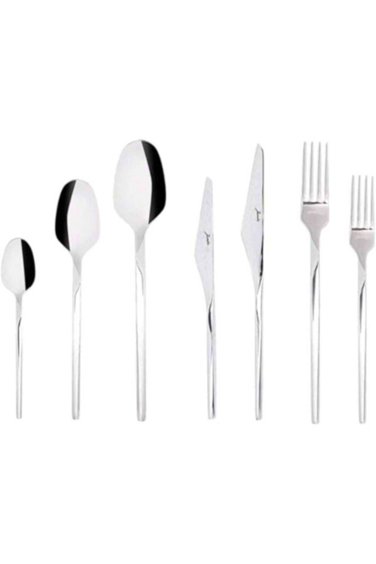 ShopZum 5100 Quartz 12 Kişilik 84 Parça Çatal Kaşık Takımı, Gri