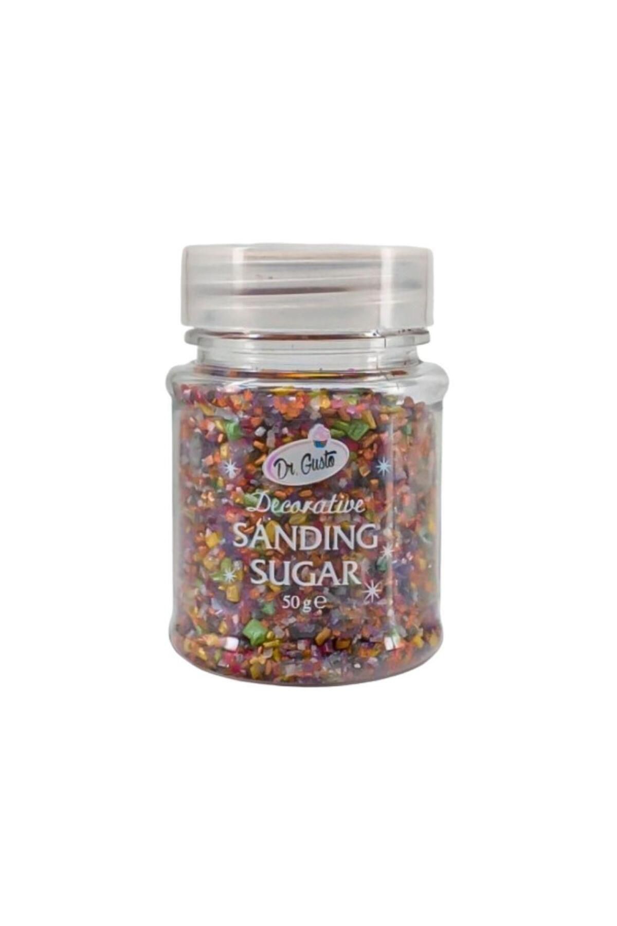 Dr. Gusto Renkli Sanding Şeker Mix 50 gr – Yenilebilir Pasta ve Tatlı Süsleme Şekeri
