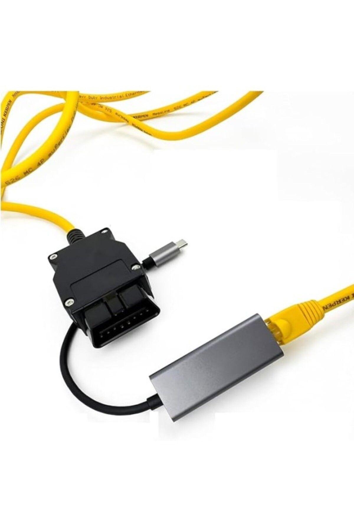 ShopZum Ohp Enet Obd2 Kablosu (Enet Kablosu + Usb Tip C)