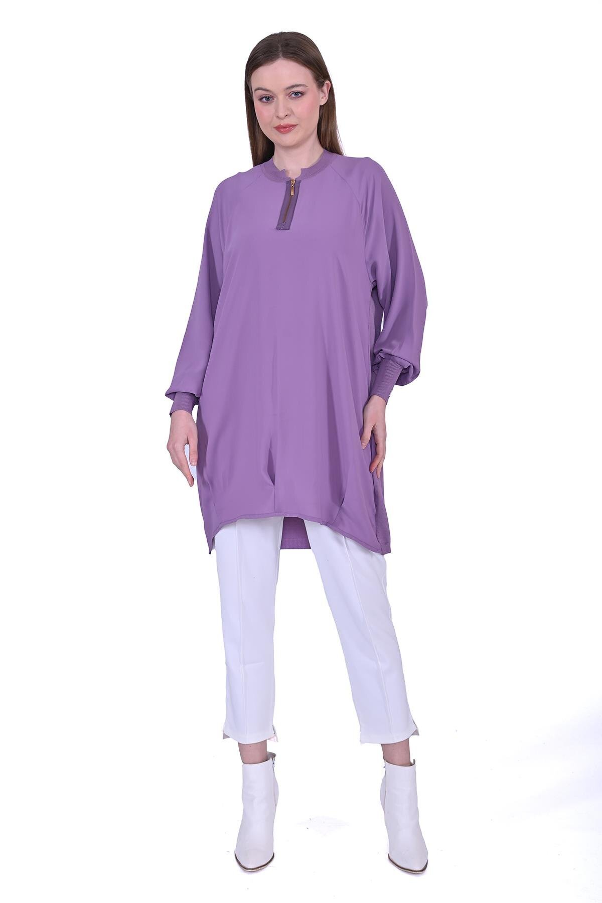 Invee-A-line tunic eflatun 2