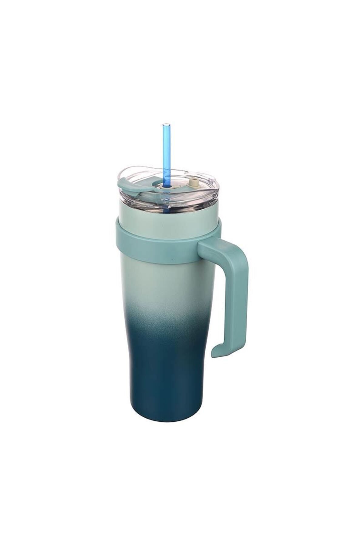 Funny Life ÇİFT KATMANLI PİPETLİ TERMOS MATARA 304 KALİTE PASLANMAZ ÇELİK 1000 ML RENK GEÇİŞLİ SIZDIRMAZ BARDAK