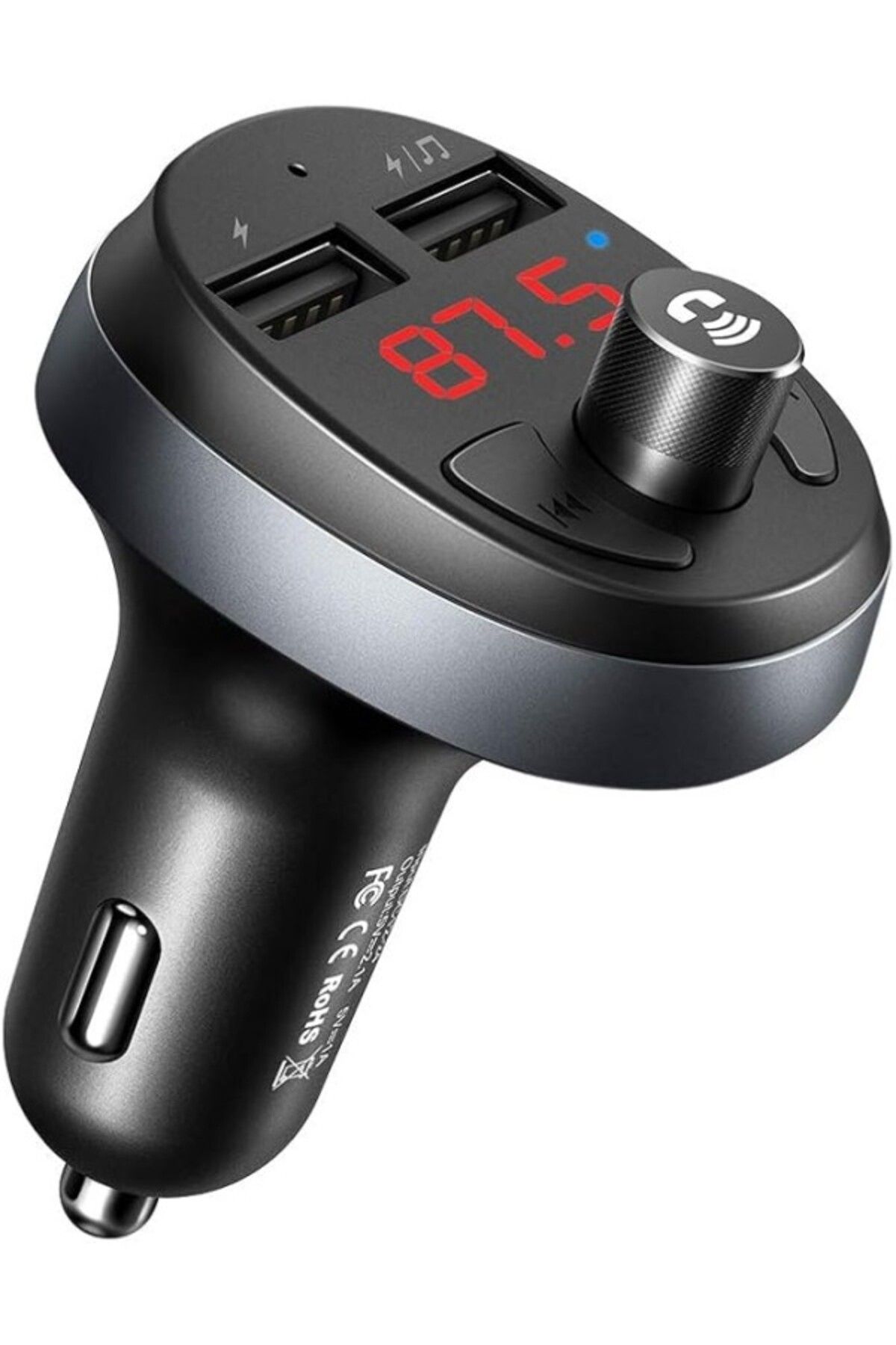 ShopZum Cc-6880 Fm Transmitter Çift Usb Bluetooth Araç Şarj Cihazı