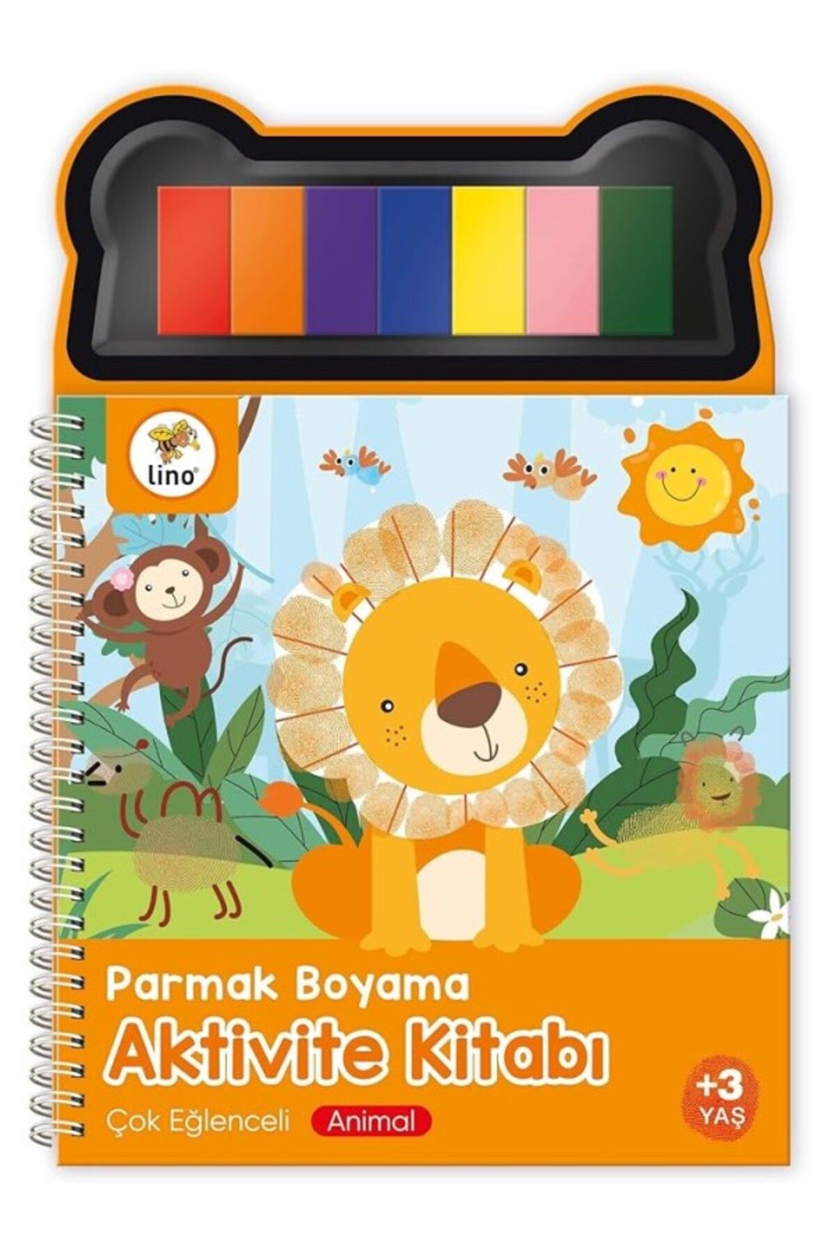 ShopZum Lino Parmak Boyama Aktivite Kitabı Hayvanlar