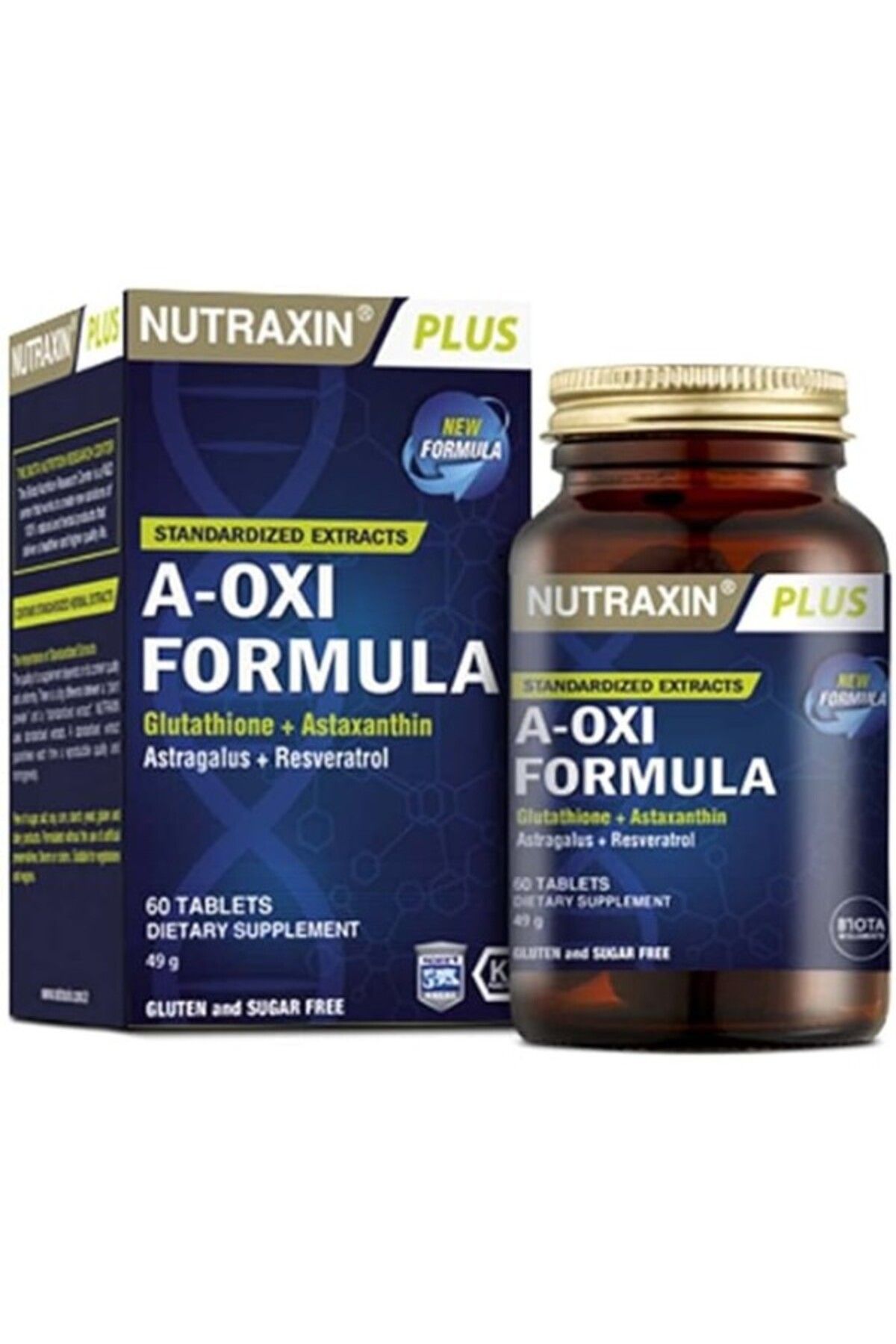 ShopZum Plus A-Oxi Formula Glutathione + Astaxanthin 60 Tablet Takviye Edici Gıda