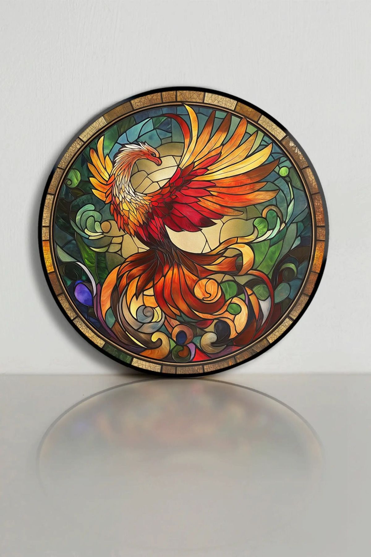 bds art sanatı evinize taşır Zümrüdü Anka Vitray Spektrum™ Stained Glass Serisi