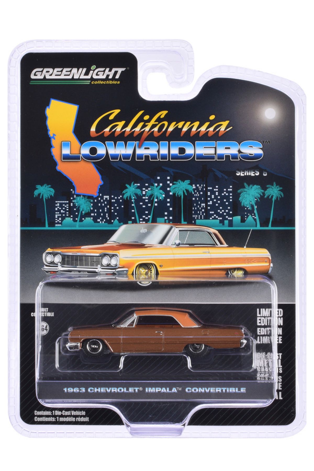 Greenlight - 1963 Chevrolet Impala Convertible (California Lowriders Series 6)
