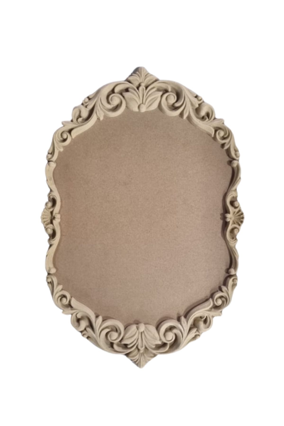 FırsatYapıMarket Ahşap Pano İşlemeli Tepsi Sunumluk Boyanabilir Dekoratif 54x36