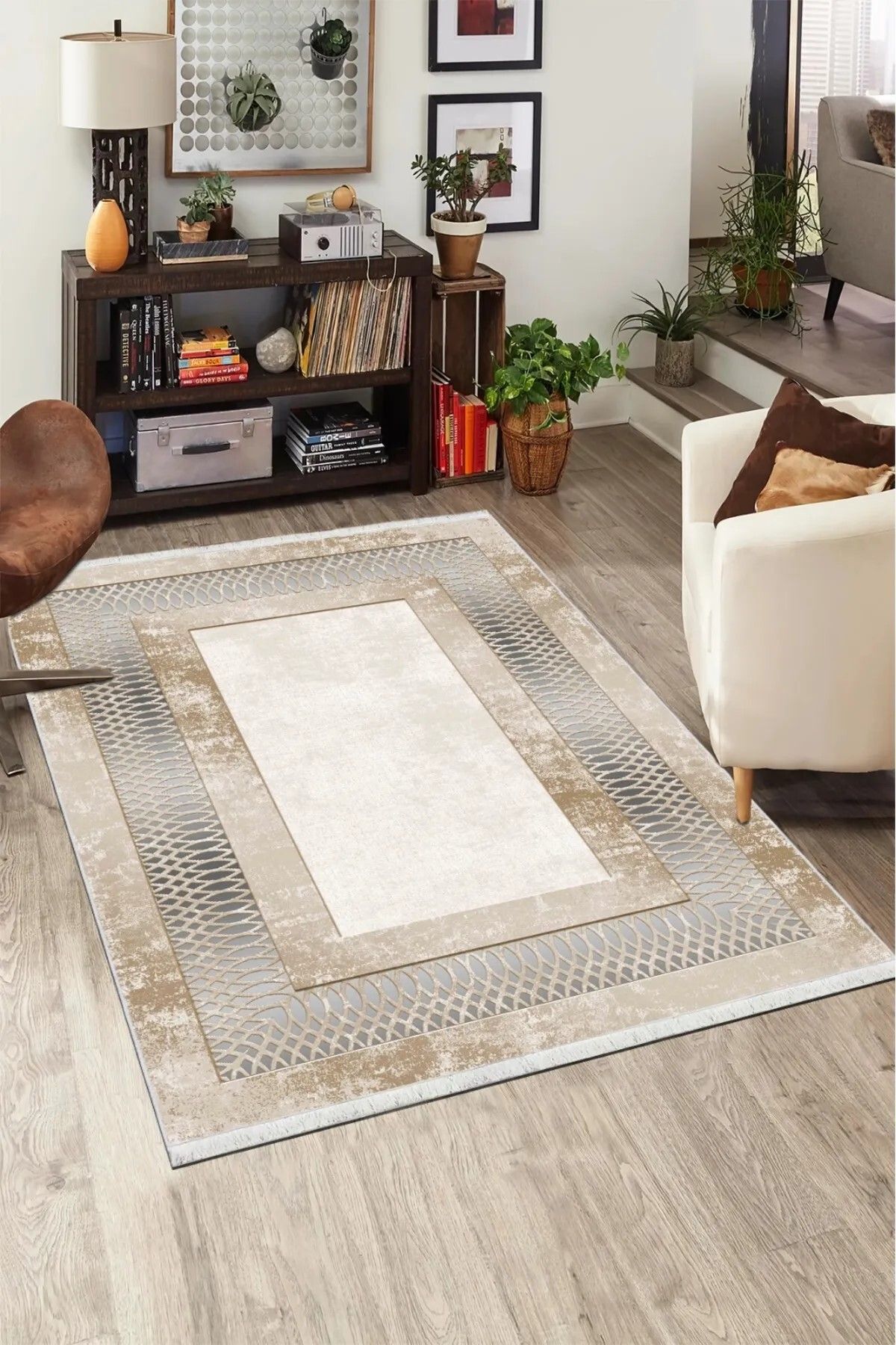 CENTER AVM Vizon Yolluk Makinede Yıkanabilir Kaymaz Taban Tay Tüyü Yolluk Salon Halısı