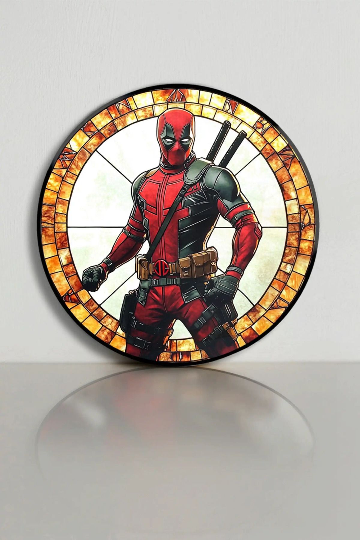 bds art sanatı evinize taşır Deadpool Vitray Spektrum™ Stained Glass Serisi