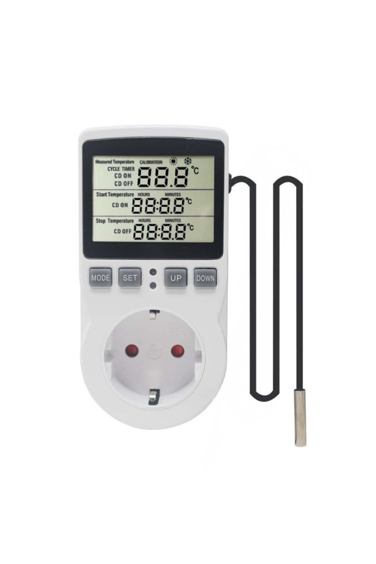 TECHSTAR-® Kt3100 Priză programabilă, temporizator digital, priză cu întrerupător, 230v, 16a, timp programabil/temp 7