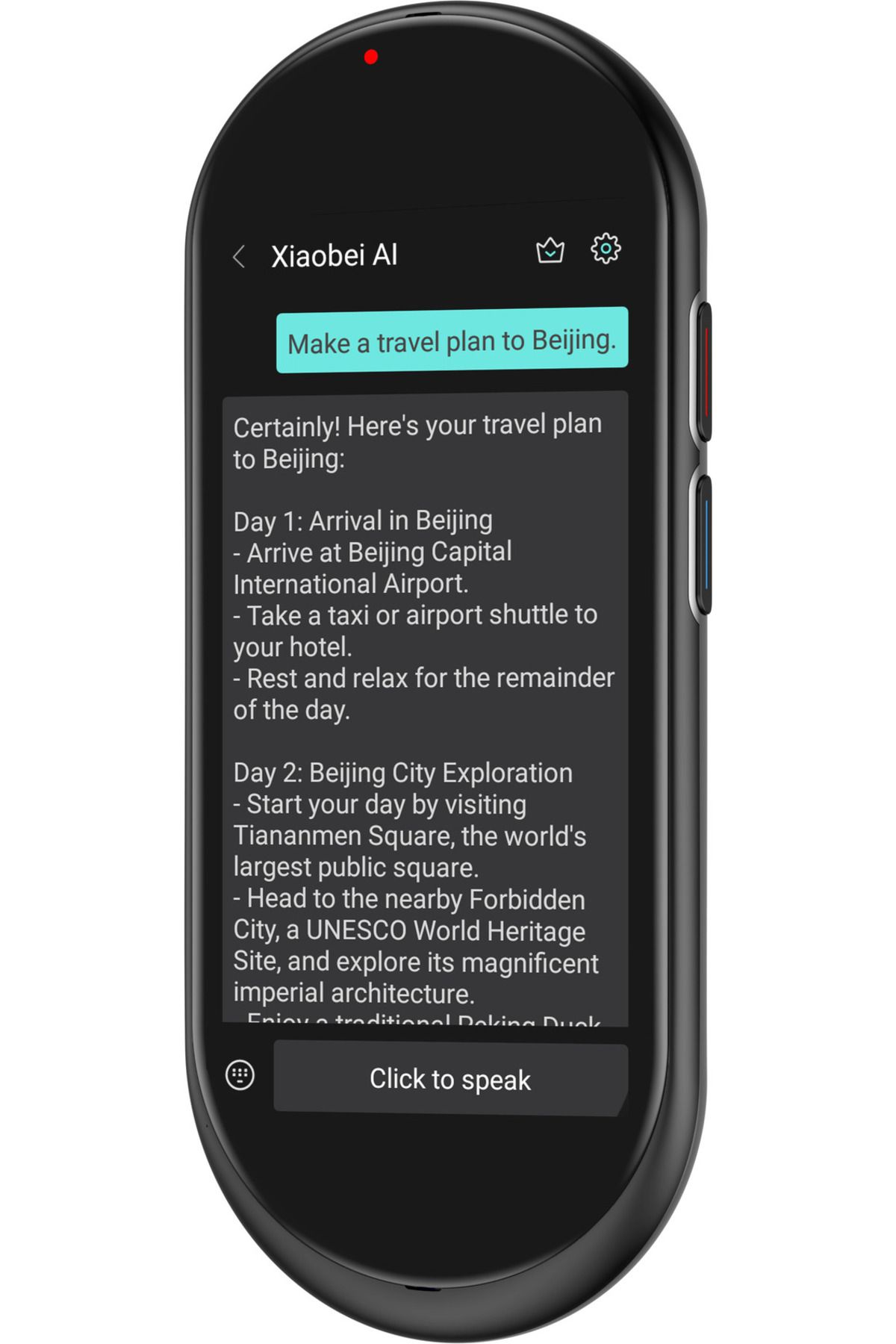MAXCOM-AI translator Maxcom mTalk MT100, Wi-Fi, 4G SIM, Display 4.1 inch, 1500 mAh, Black 2