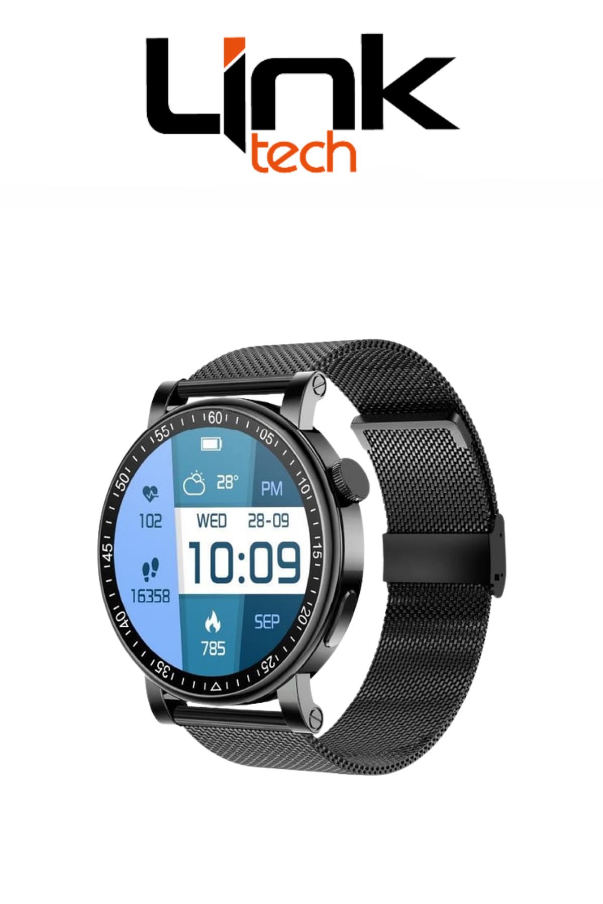 Linktech S91 Premium LT Watch 49mm Süper Amoled IP67 Suya Dayanıklı Akıllı Saat
