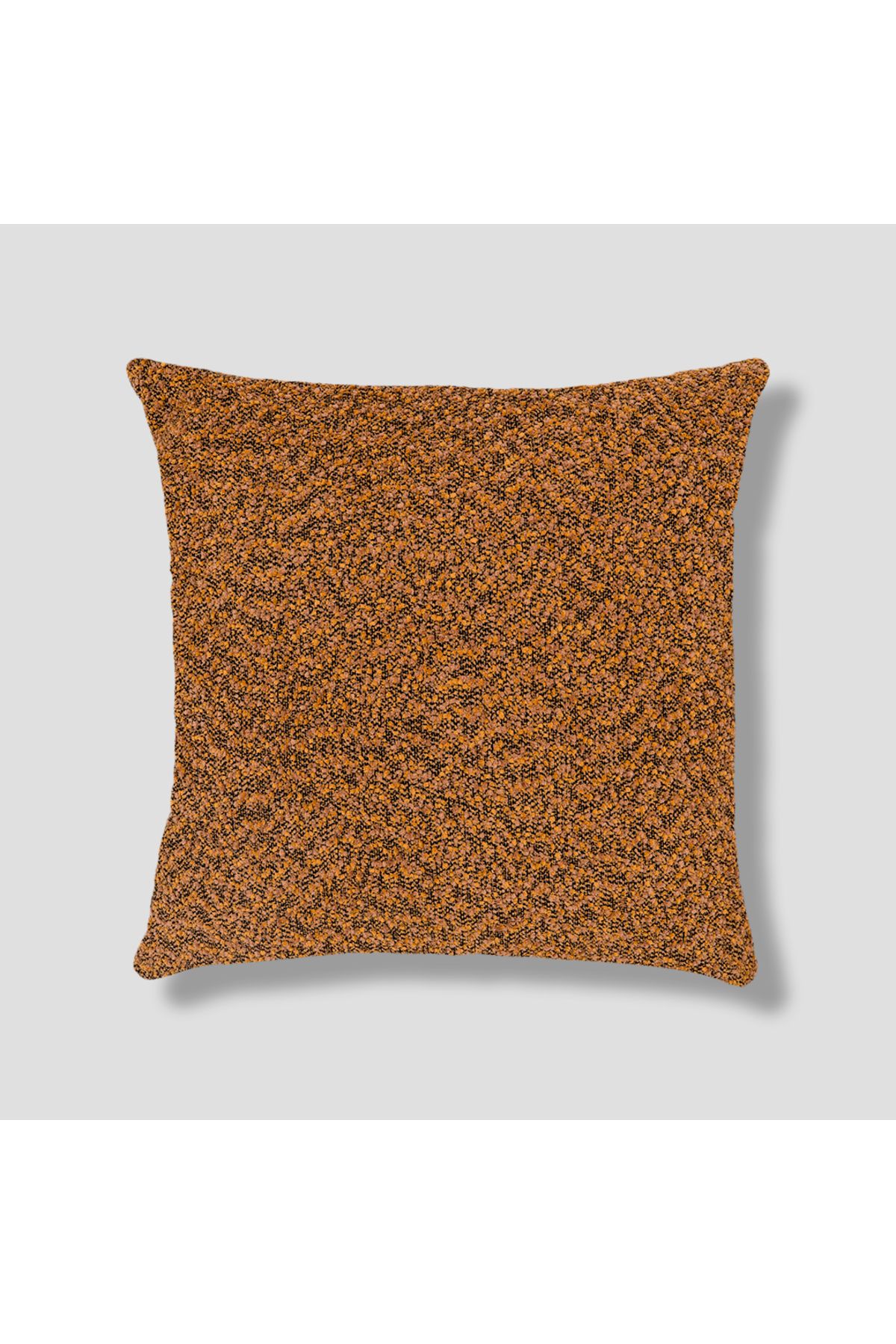 Sezyon Zarel Desenli 50x50 Amber Turuncusu Kırlent Kılıfı