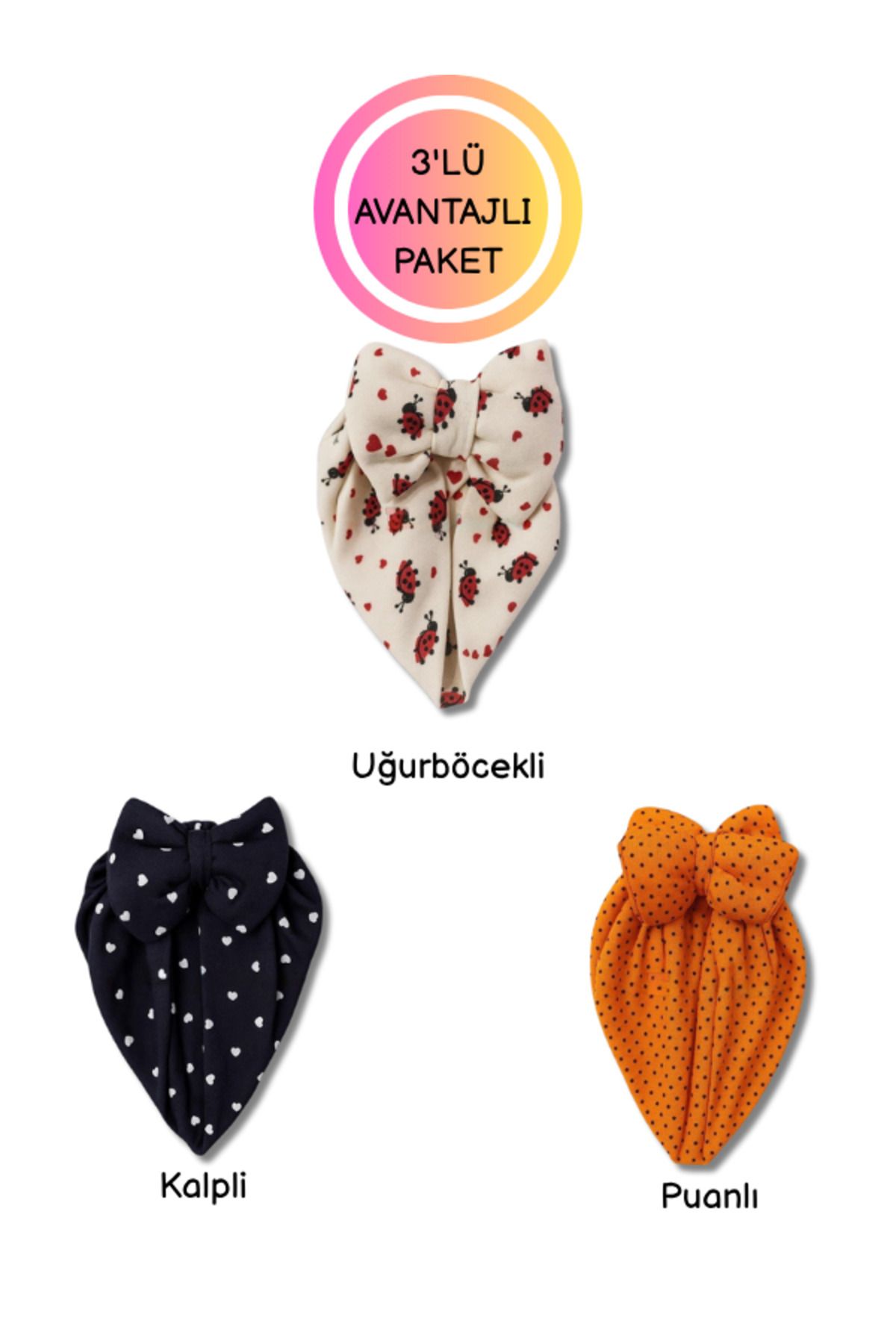 BABYZUM Kız Bebek Penye Bone 3-6 ay