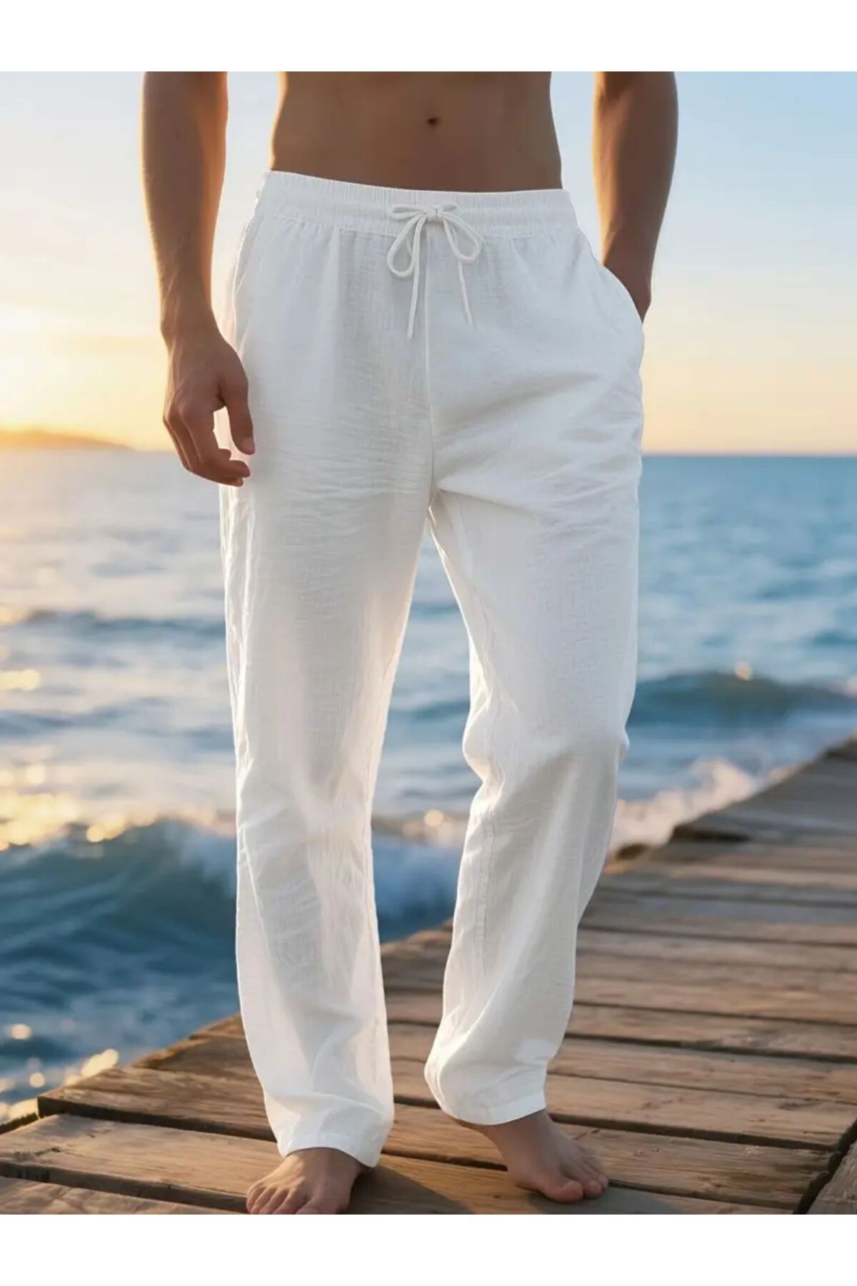 Butik ROSS RELAXED FİT MUSLİN KUMAŞ PANTOLON