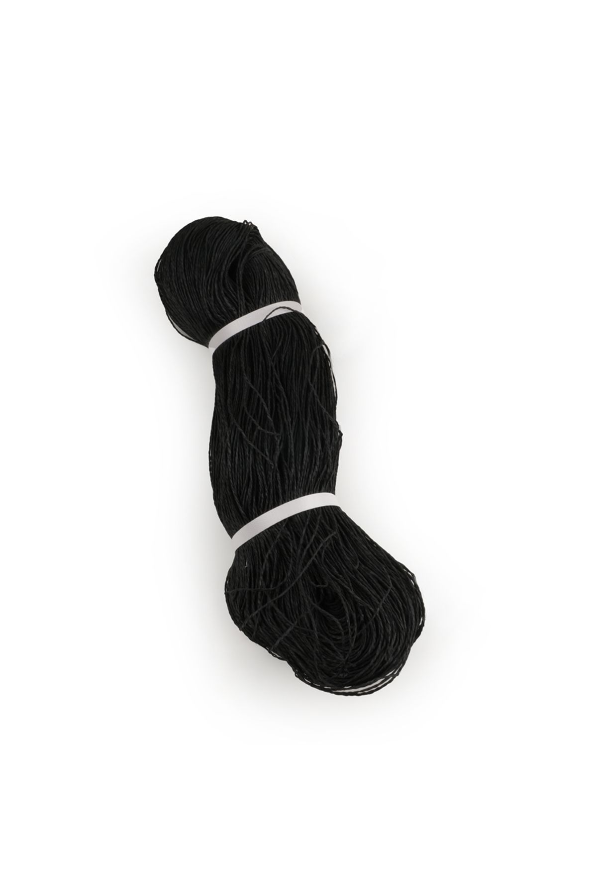 Prestij Boncuk Çile Kağıt İp Çanta ve Hobi El Örgü İpi G12 Siyah 400-500 gr