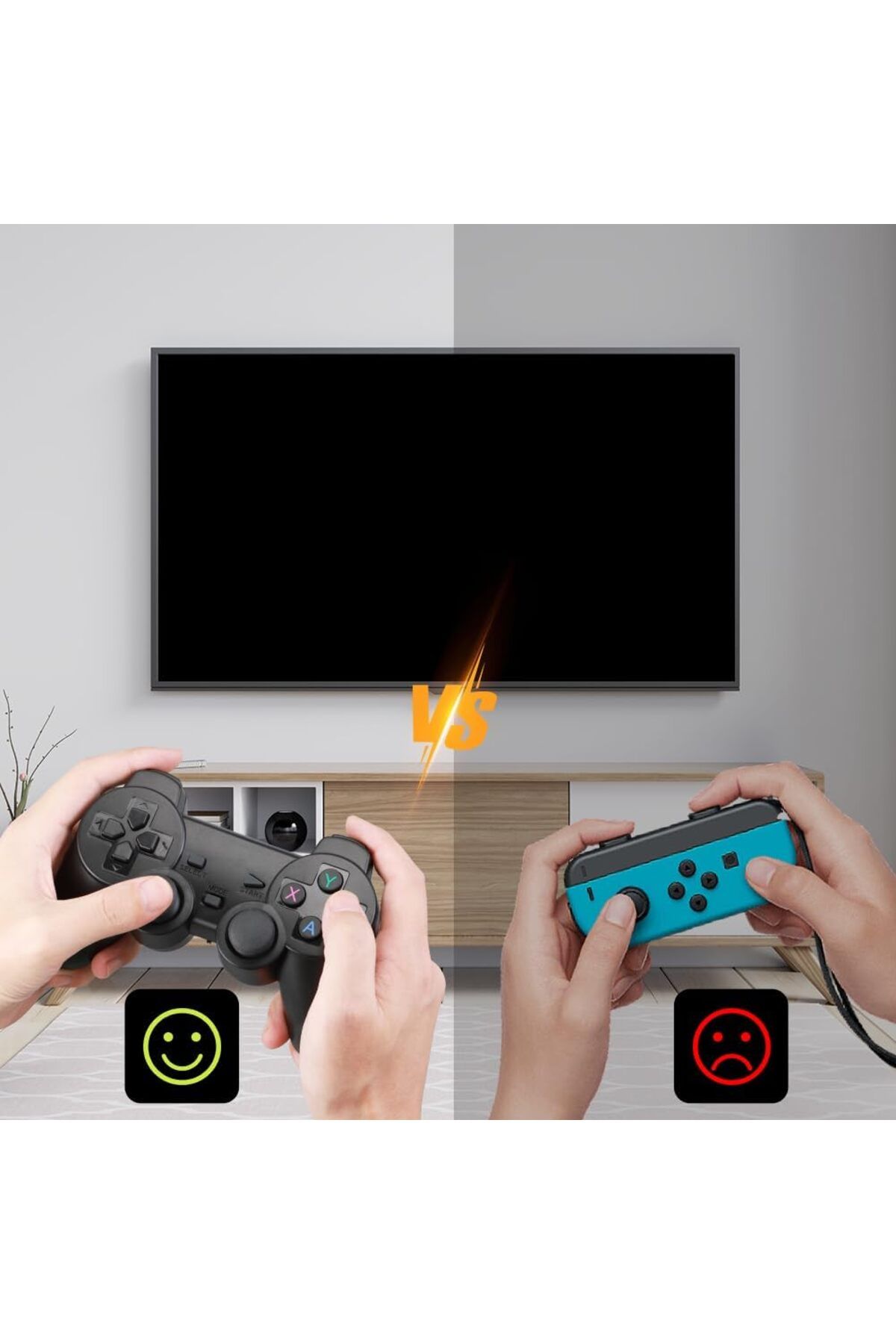Yelajoy-2.4G Wireless Controller,Plug and Play Video Game,Built in 10000+ Games,4K HDMI Output,64G 7