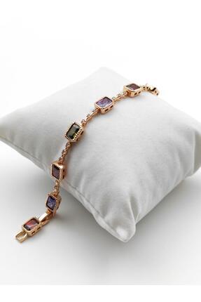 Nsl Jewels 3 RENK TAŞLI ROSE BİLEKLİK