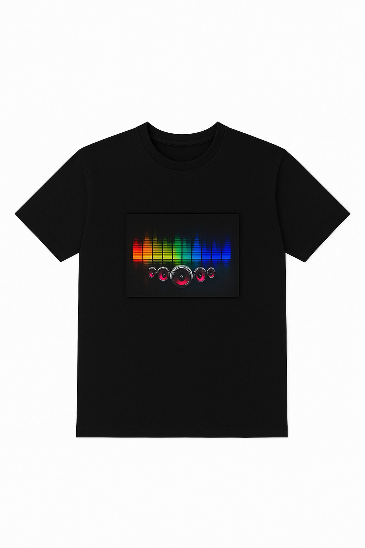 Taraftar Led Işıklı Dj T-shirt