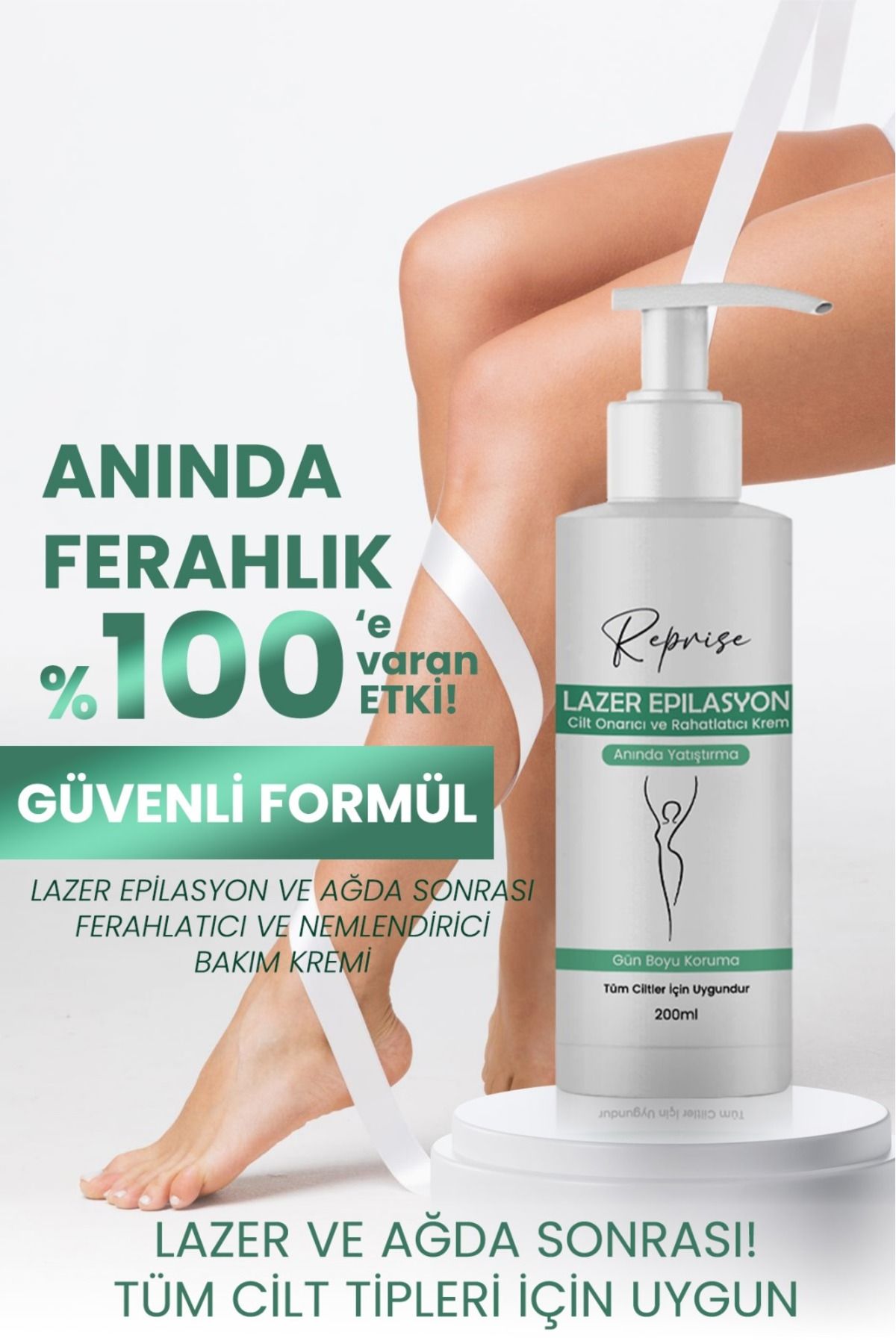 REPRISE Lazer epilasyon ve ağda sonrası krem 250 ml