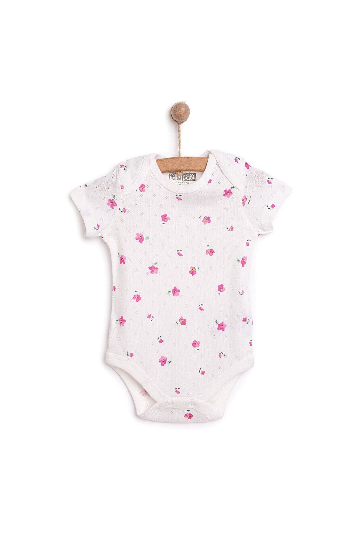 ebebek Hello Baby HelloBaby Jakarlı Kısa Kol Body