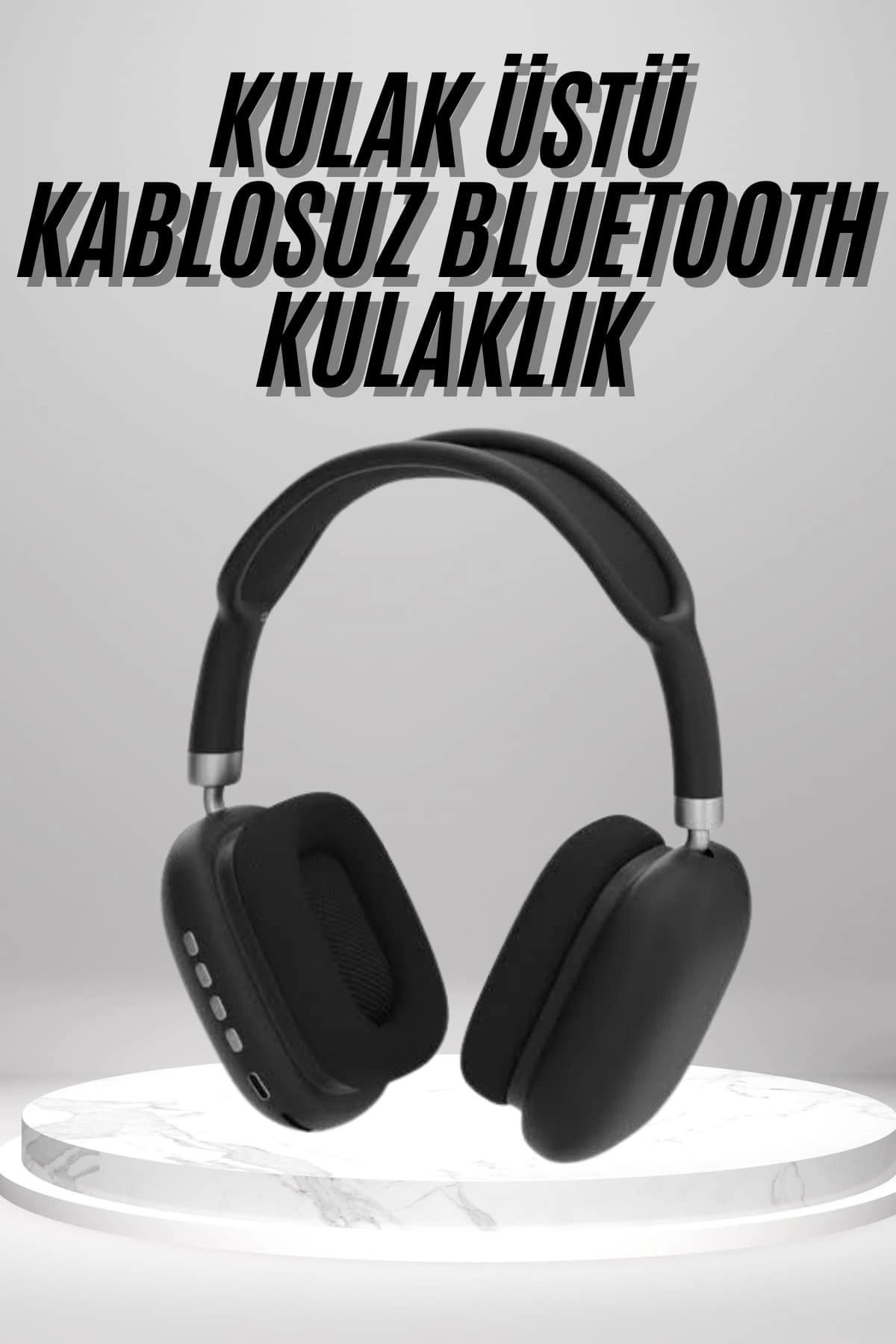 Vemora Kulak Üstü Kablosuz Bluetooth Kulaklık Yumuşak Süngerli SD Kart Girişli