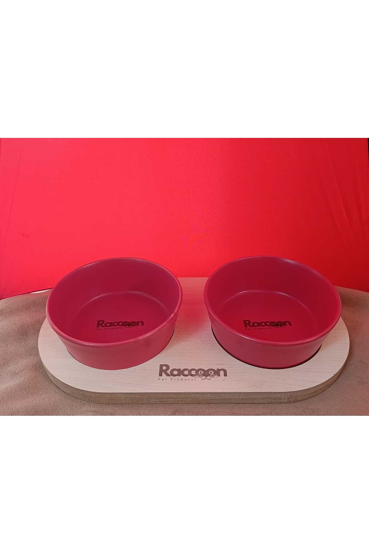 raccoon Zeus Seramik İkili Mama Kabı 400 Ml * 2