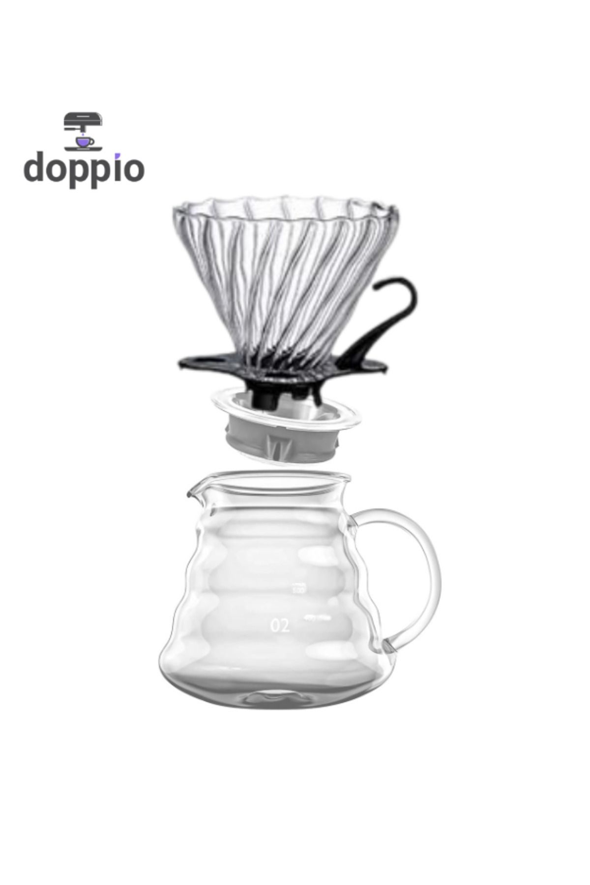 DOPPİO-Doppio v60 Dripper and Server Set for v60 Lovers V02 1