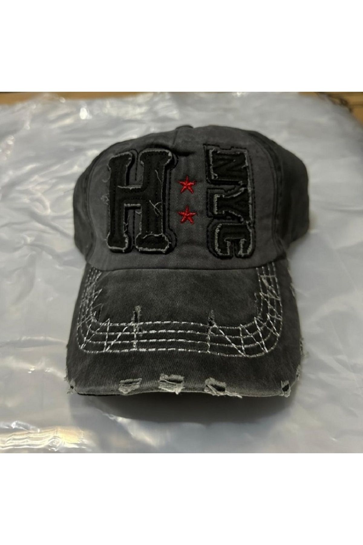 ergül çanta Unisex Yeni Trend New York City NYC Model Vintage Eskitme Beyzbol Kep Şapka