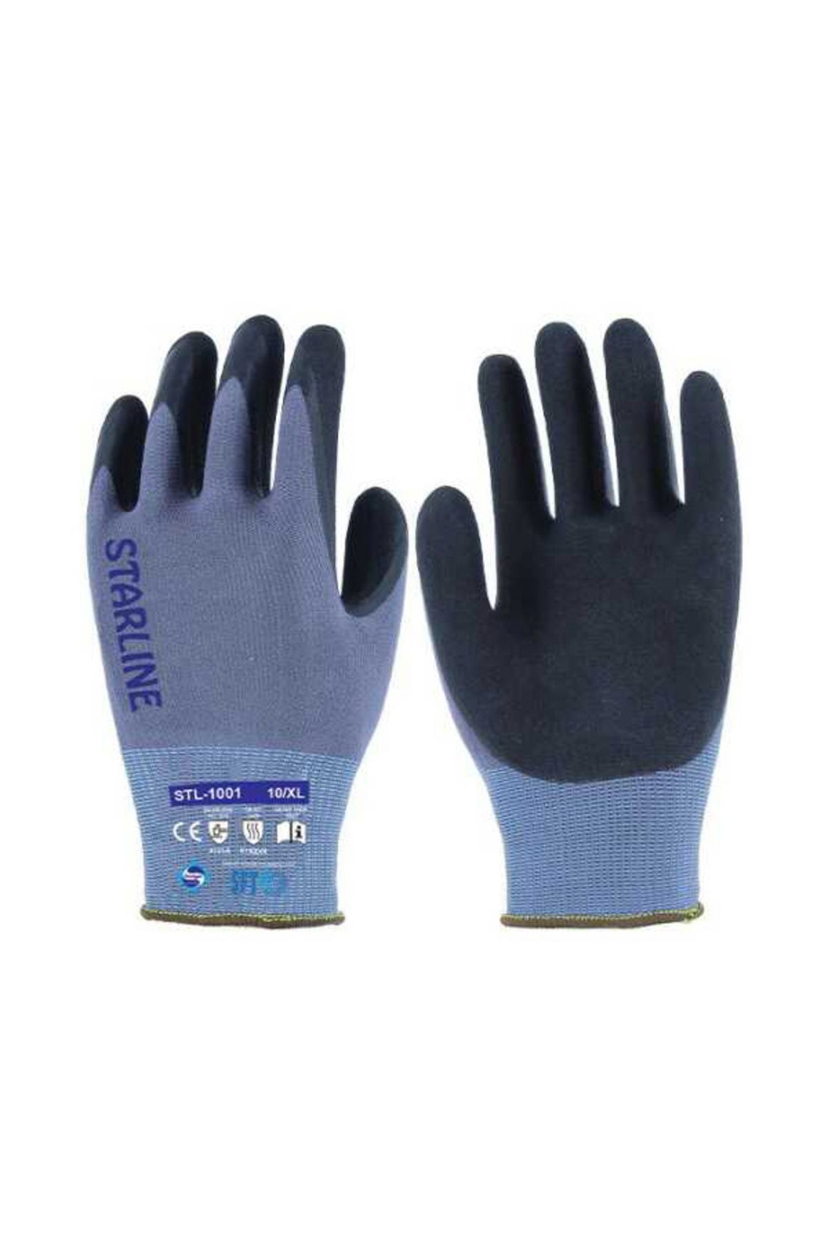 Starline Köpük Nitril Eldiven STL1001 - 12 Li İnce Köpük Nitril Kaplama, Ergonomik Tasarım
