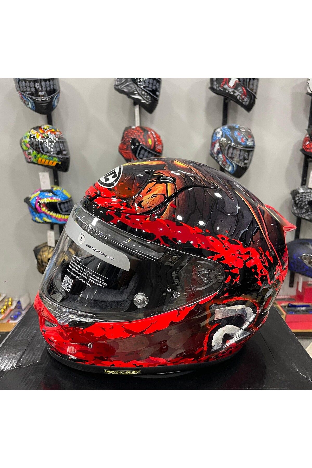HJC RPHA12 KASK DIABLO BLIZZARD MC1