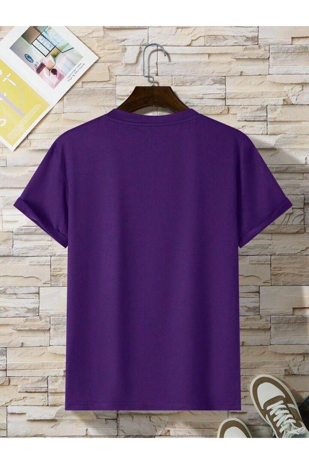 THE WHITE Kadın Casual Mor T-Shirt