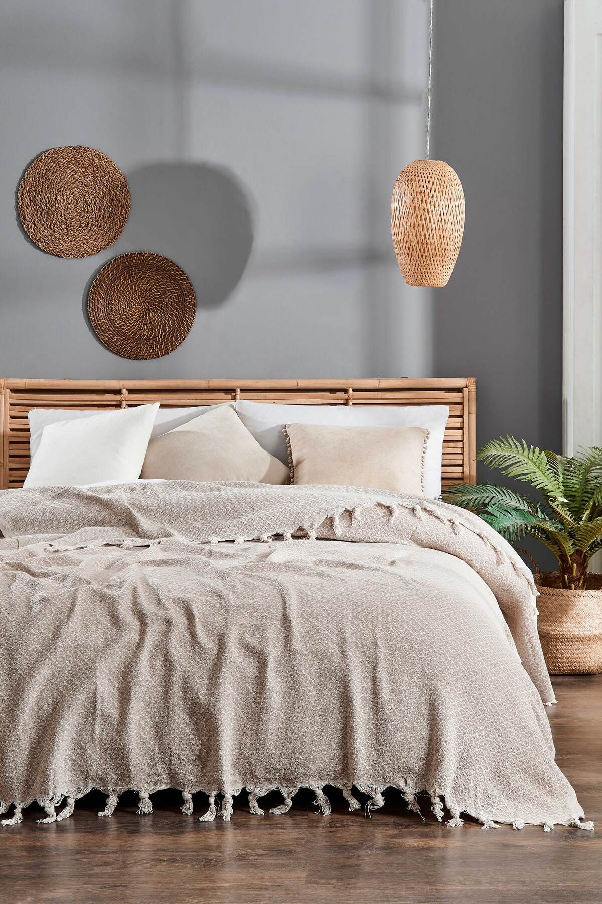 Denia Home Textile Sea Çift Kişilik Pike - Yatak Örtüsü 200x230cm