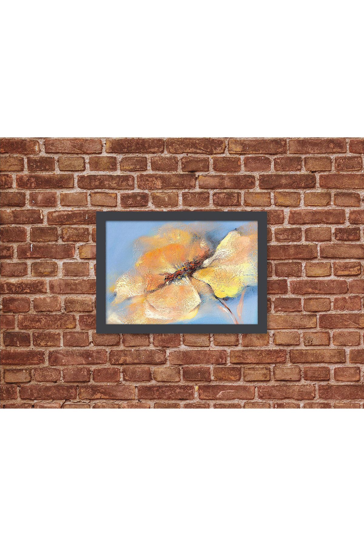 Letbil Reklam Ahşap Kendinden Çerçeveli Tablo - Begonya Çiçeği Boyama Tablo, Standart - 20x28cm